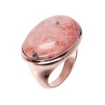 Bronzallure Variegata Chunky Rounded Oval Cabochon Ring