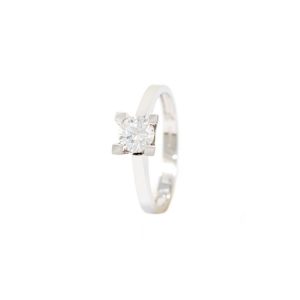 White Gold Ring 9kt with White Cubic Zirconia