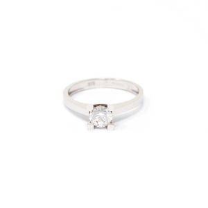 White Gold 9kt Ring with White Cubic Zirconia