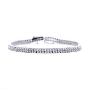 White Gold 9kt Bracelet with White Cubic Zirconia