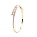 9kt White & Yellow Gold Bracelet with Cubic Zirconia