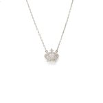 White and Yellow Gold 9kt Necklace with Cubic Zirconia.