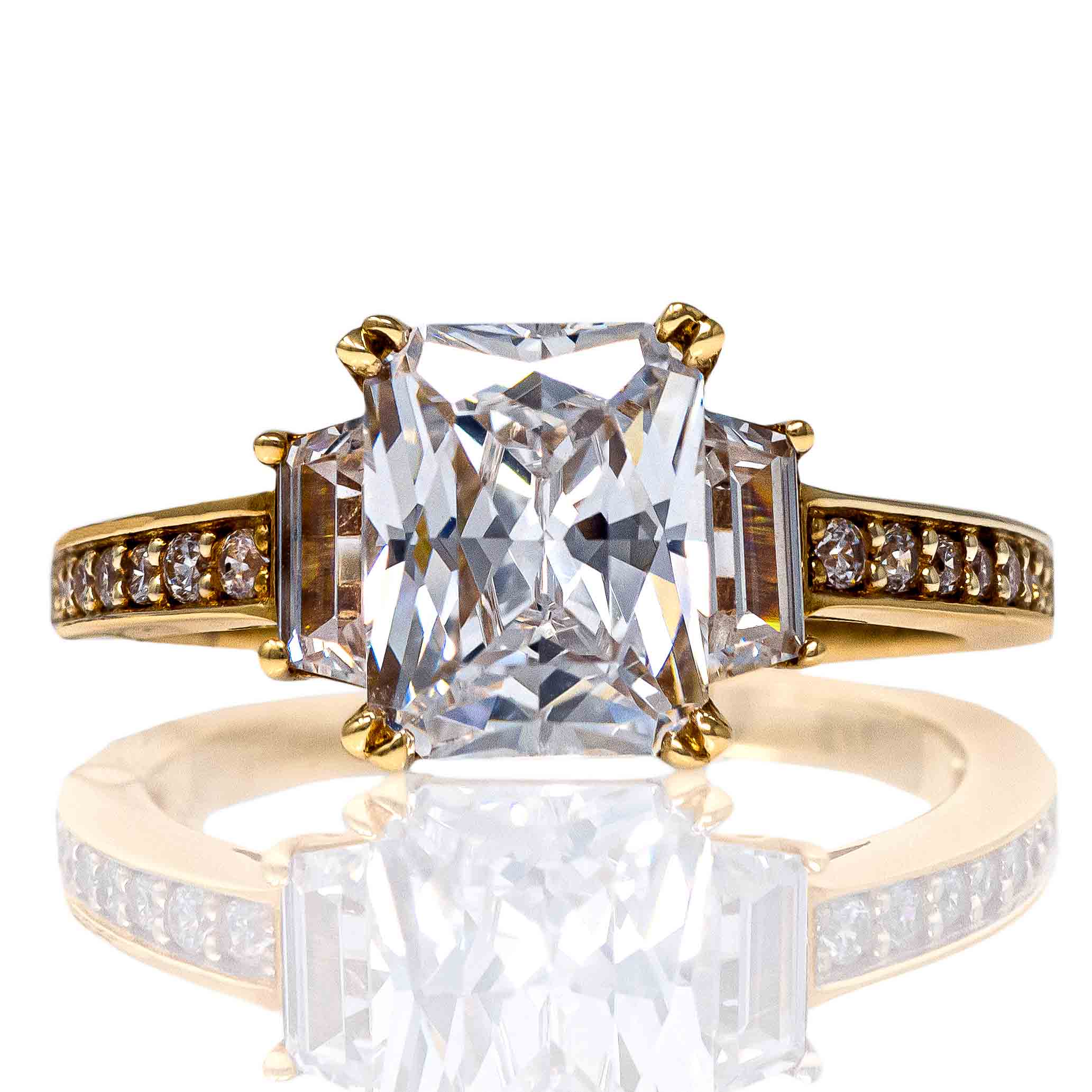 Yellow Gold 9kt Ring with Cubic Zirconia