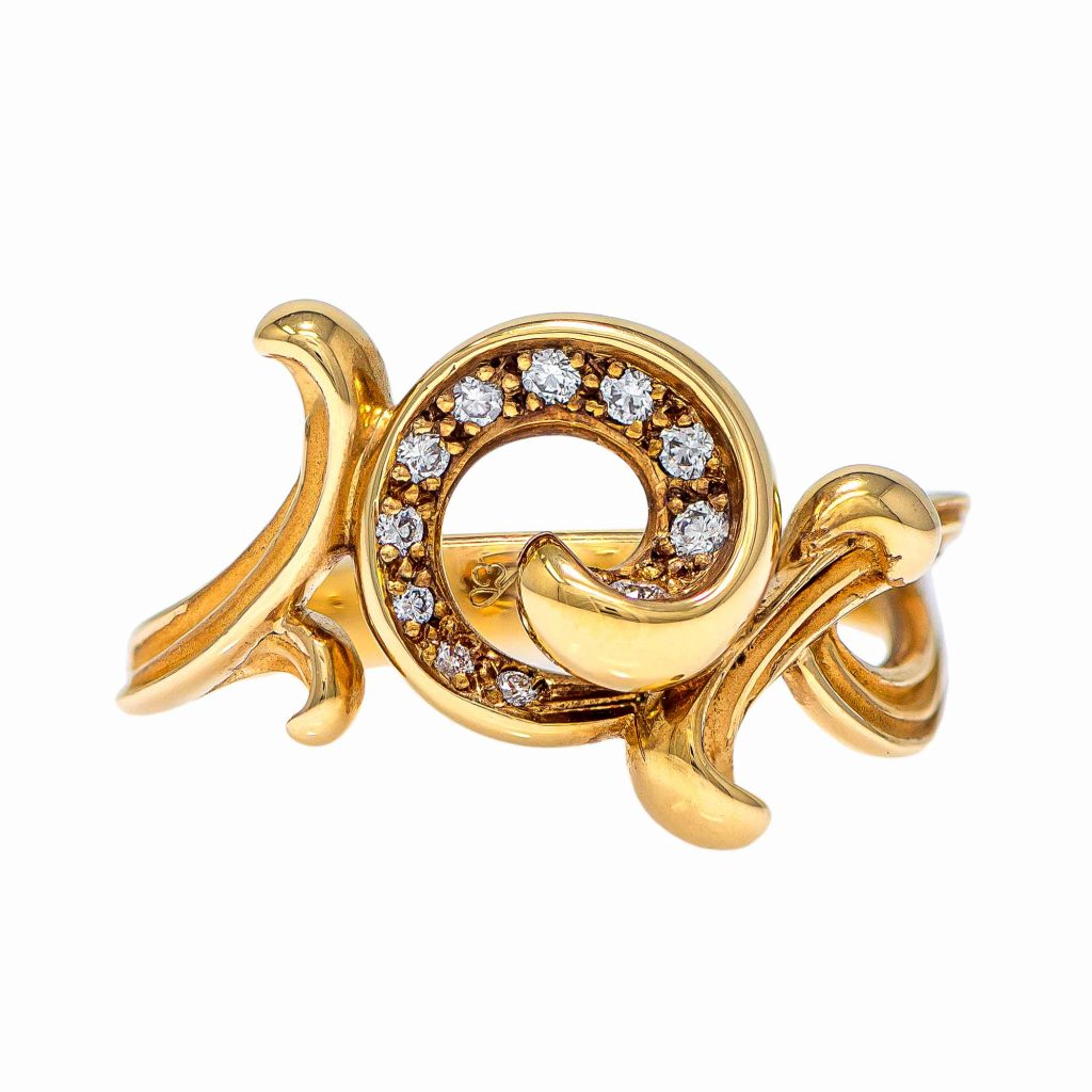 Carrera Y Carrera Universo Origen Yellow Gold Ring With Diamonds