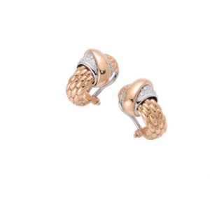 Fope Vendome Yellow Gold Earrings with Diamonds