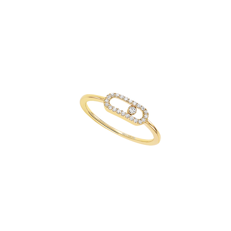 Messika Move Uno 18kt Yellow Gold Diamond Ring