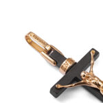 Baraka Cyborg Ceramic Cross in Rose Gold & Black PVD Steel