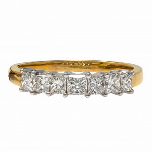 Yellow and White Gold 18kt Ring with Diamonds