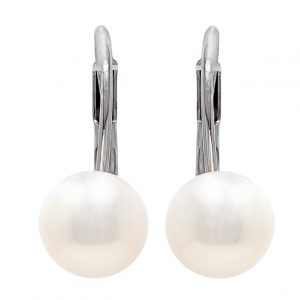 White Gold 18kt Earrings with Pearls