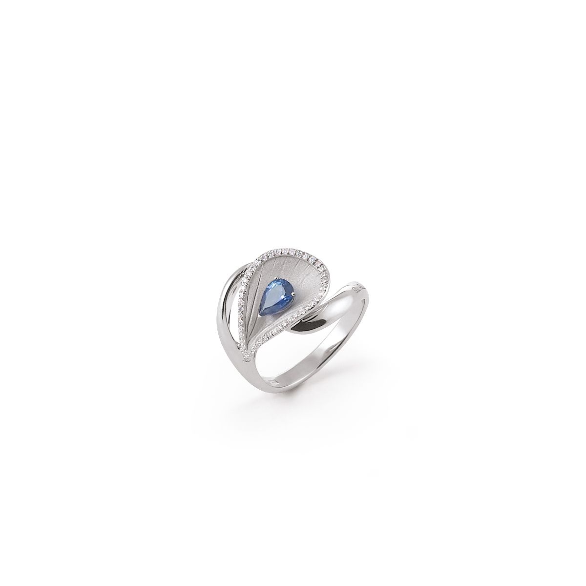 Annamaria Cammilli Premiere Color Ring White Ice Gold with Diamonds ...