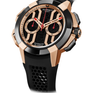 Jacob & Co Epic X Chrono Rose Gold and Black Ceramic 44mm