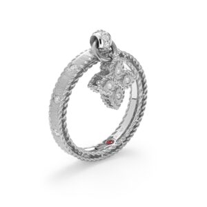 Roberto Coin Princess White Gold Ring With Diamonds