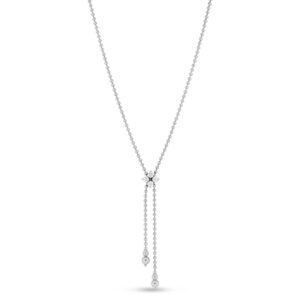 Roberto Coin Love in Verona White Gold Necklace with Diamonds