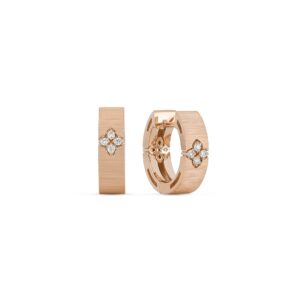 Roberto Coin Love in Verona Rose Gold Earrings with Diamonds