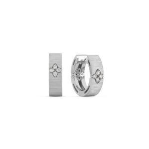 Roberto Coin Love in Verona White Gold Earrings with Diamonds