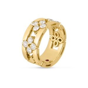 Roberto Coin Love in Verona Yellow Gold Ring with Diamonds