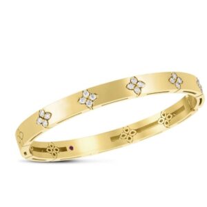 Roberto Coin Love in Verona Yellow Gold Bracelet with Diamonds
