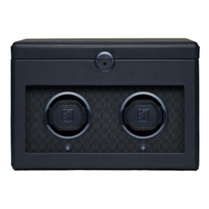 Wolf Earth Double Watch Winder (Blue)