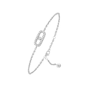 Messika White Gold Diamond Bracelet Care Paving Stone