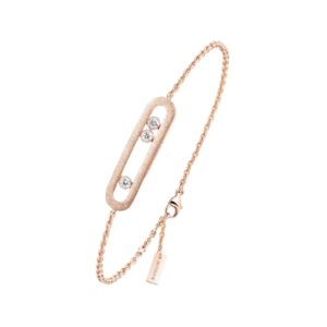 Messika Rose Gold Diamond Bracelet Classic Chiseled Move